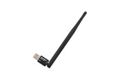 Netwerk-adapter (netwerkkaart, printserver, enz.) - Qoltec 57001 USB 2.0 Wi-Fi-netwerkadapter - 802.11b/g/n 150 Mbit/s - 2.4 GHz - Zwart - 57001