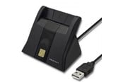 Systeemaccessoires - Qoltec 50643 Smart Card Reader - USB 2.0 - Zwart - 50643