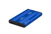 Systeemaccessoires - Qoltec 51859 HDD/SSD-behuizing - 2.5" SATA III - USB 3.0 - Blauw - 51859