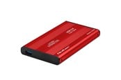Systeemaccessoires - Qoltec 51860 HDD/SSD-behuizing - 2.5" SATA III - USB 3.0 - Rood - 51860