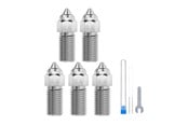 Printeraccessoires - Elegoo Neptune 4 / 4 Pro Hardened Steel Nozzle Set - 0.4 mm x3 / 0.6 mm x1 / 0.8 mm x1 - 50.204.0058