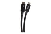 FireWire / ThunderBolt kabel - C2G - Thunderbolt cable - USB-C to USB-C - 50 cm - C2G28820