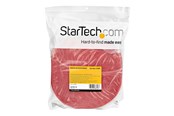 Kabelgoot, Kabelhoes & Kabelbinders - StarTech.com Startech 100ft Hook and Loop Roll Cut-to-Size Reusable Cable Ties Bulk - HKLP100RD