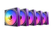 Case Fan - DUTZO INF 120 PWM ARGB (5-pack) - Case ventilator - 120mm - Zwart met RGB-licht - 28 dBA - 8501027