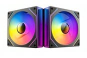 Case Fan - DUTZO INF 140 PWM ARGB (2-pack) - Case ventilator - 140mm - Zwart met RGB-licht - 28 dBA - 8501027