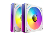 Case Fan - DUTZO INF 140 PWM ARGB (2-pack) - Case ventilator - 140mm - Wit met RGB-licht - 28 dBA - 8501027