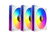 Case Fan - DUTZO INF 120 PWM ARGB Reverse (3-pack) - Case ventilator - 120mm - Wit met RGB-licht - 28 dBA - 8501027
