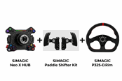 Gaming accessoires - Simagic Neo X Hub + Paddle Shifter + P-325-D Suede - Sim racing Bundels - 8501100