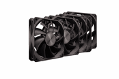 Case Fan - DUTZO F120 Performance (5-pack) - Case ventilator - 120mm - Black - 33 dBA - 8501110