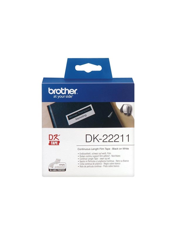 Brother Film tape brother 29 mm 15.24 m black/white