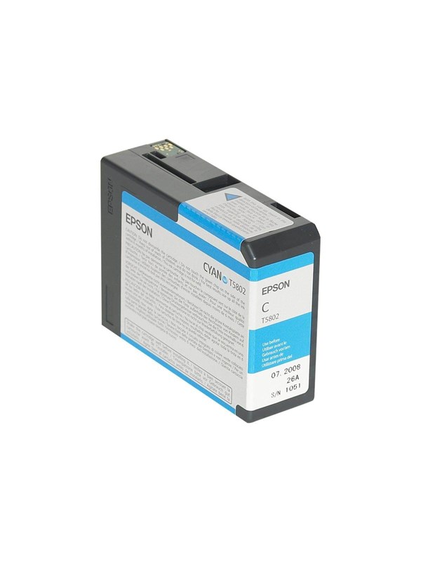 Epson T5802 - Cyaan Inkt - Inktpatroon Cyaan