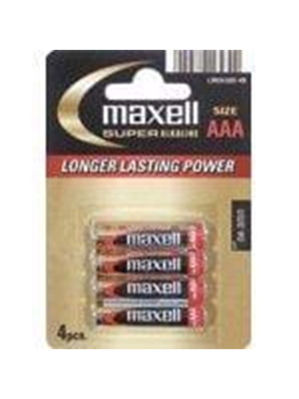 Maxell Battery - Alkaline AAA XL- 4 Pack