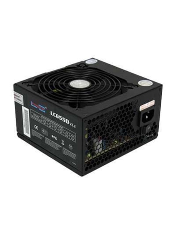 LC Power Super Silent LC6550 V2.2 550W Voeding - 550 Watt - 120 mm - ATX - 80 Plus 80 PLUS Bronze