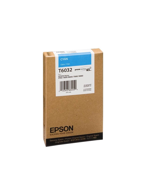 Epson T6032 inktcartridge cyaan hoge capaciteit (origineel)