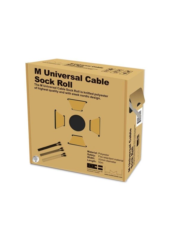 Multibrackets M Universal Cable Sock Roll Silver 20mm-W 50m-L