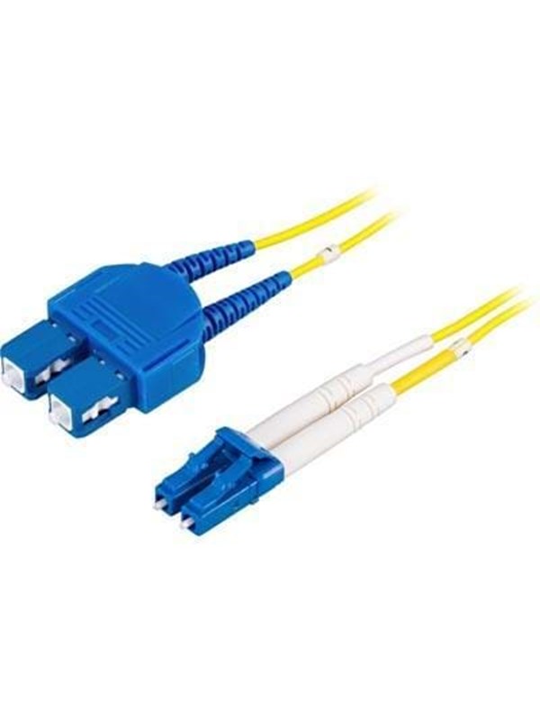 Deltaco Fiberkabel LC - SC duplex 1m