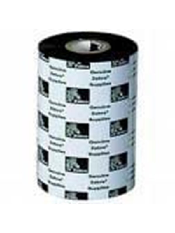 Zebra ribbon 2100 wax - Print ink ribbon refill (thermal transfer) Zwart