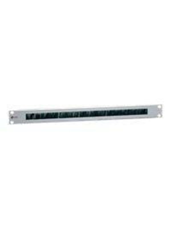Equip 19" kabeldoorvoer 1HE met borstelinzetstuk lichtgrijs