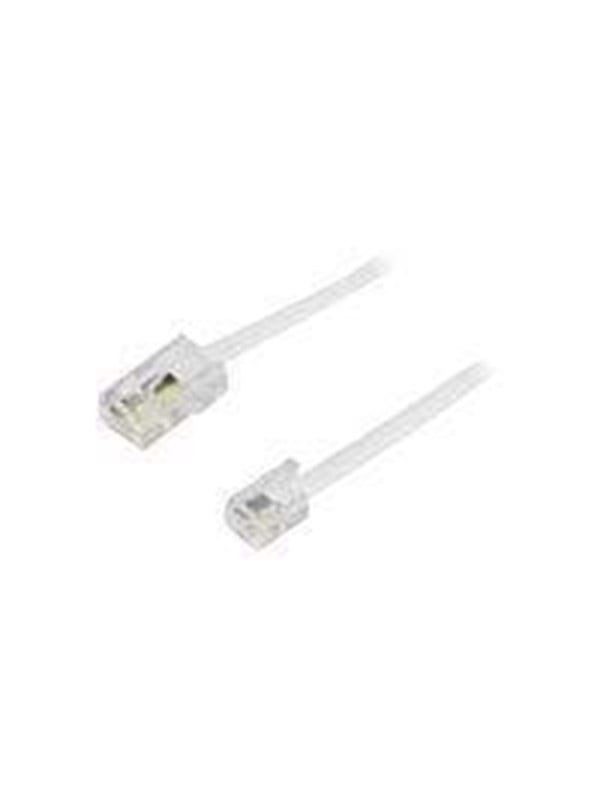 Deltaco 8P4C(RJ45) til 6P4C(RJ11) 1.0 m - Wit - 1m
