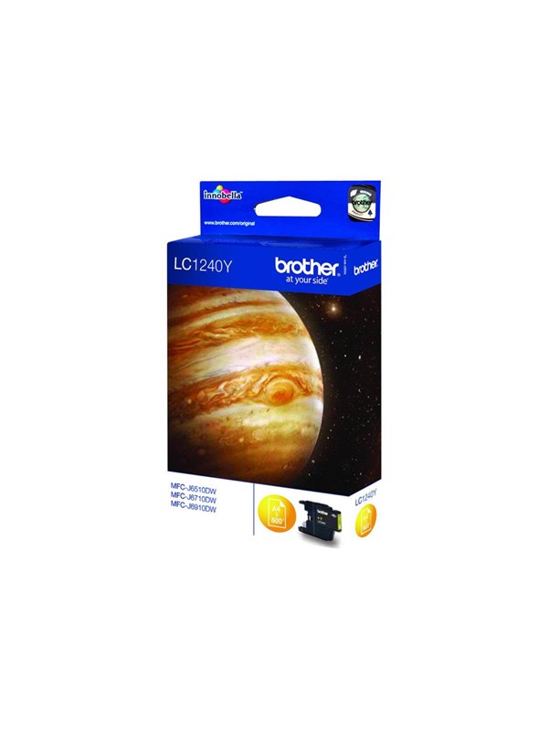 Brother LC1240Y / LC 1240Y Yellow Ink - Inktpatroon Geel