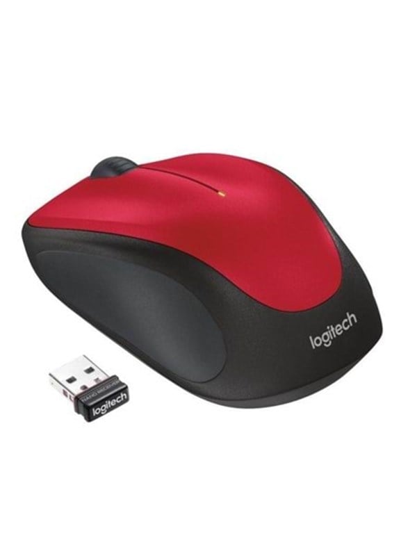 Logitech M235 Draadloos Muis - Rood - Muis - Optisch - 3 knoppen - Rood