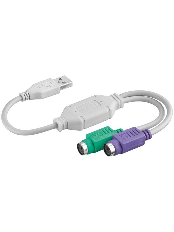 Pro USB-adapter - USB - 2 x PS/2: USB-adapter - USB - 2 x PS/2
