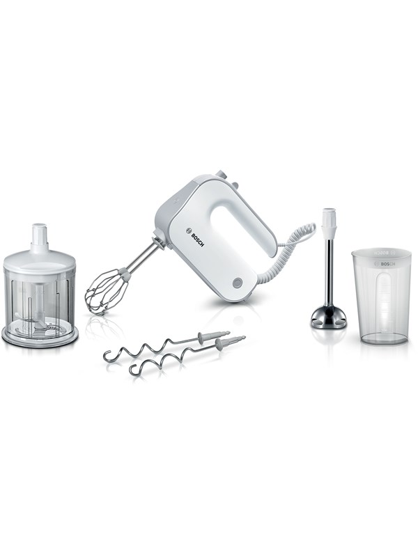 Bosch MFQ4080 Handmixer set - Incl staafmixervoet en hakmolen - 450W - Wit