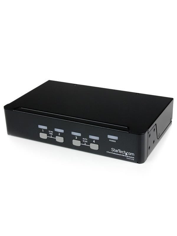 StarTech.com 4 Port Professional VGA USB KVM-schakelaar with Hub