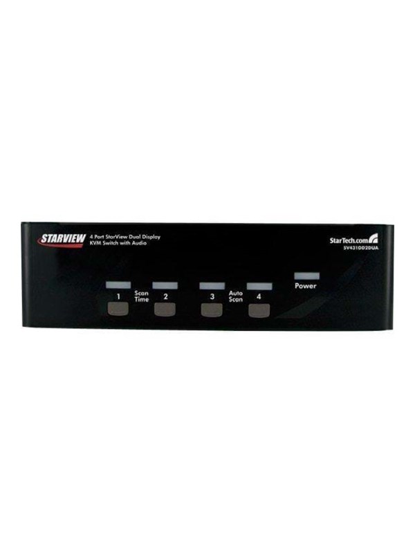 StarTech.com 4 Port Dual DVI USB KVM Swi