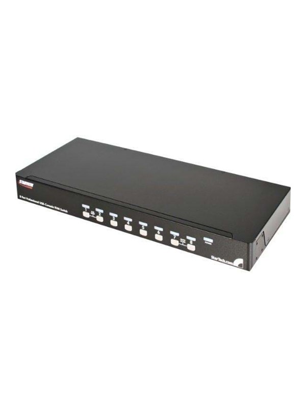 StarTech.com 8 Port 1U Rack Mount USB KVM-schakelaar Kit with OSD and Cables