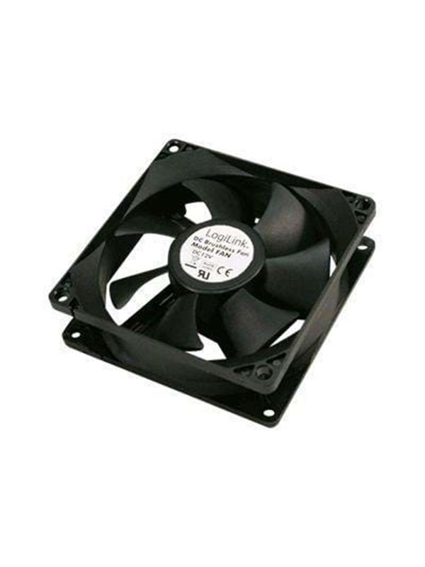 LogiLink PC case cooler 120 x 120 x 25 mm black - Case ventilator - 120mm
