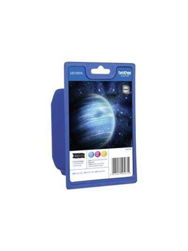 Brother LC1280XLRBW - Valuepack (CMY) - Inktpatroon Cyaan