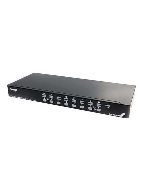 StarTech 16-poort 1U-Rack USB KVM-switch met OSD en Bekabeling