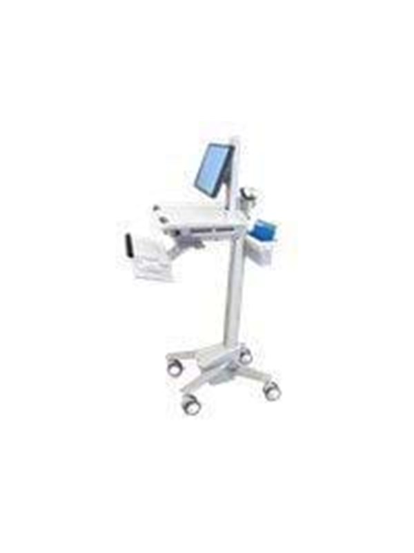 Ergotron StyleView EMR Cart with LCD Pivot Wit Vlakke paneel Multimediawagentje