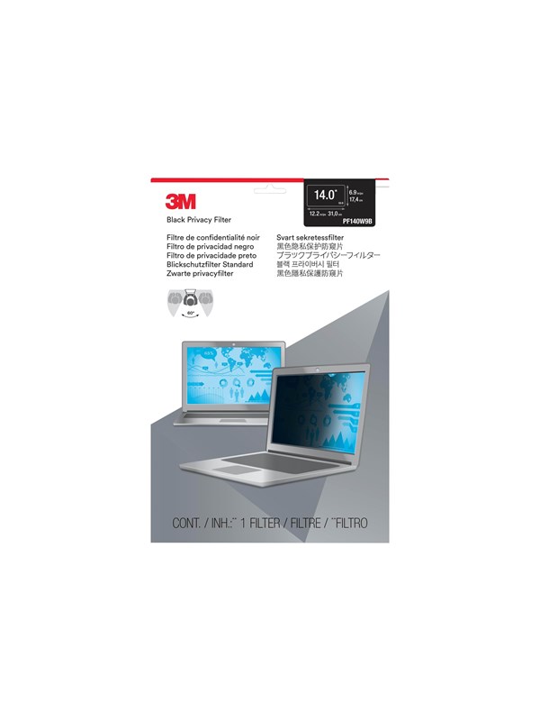 Blickschutz-Filter f Notebooks 35,6cm Widescreen 14 Zoll