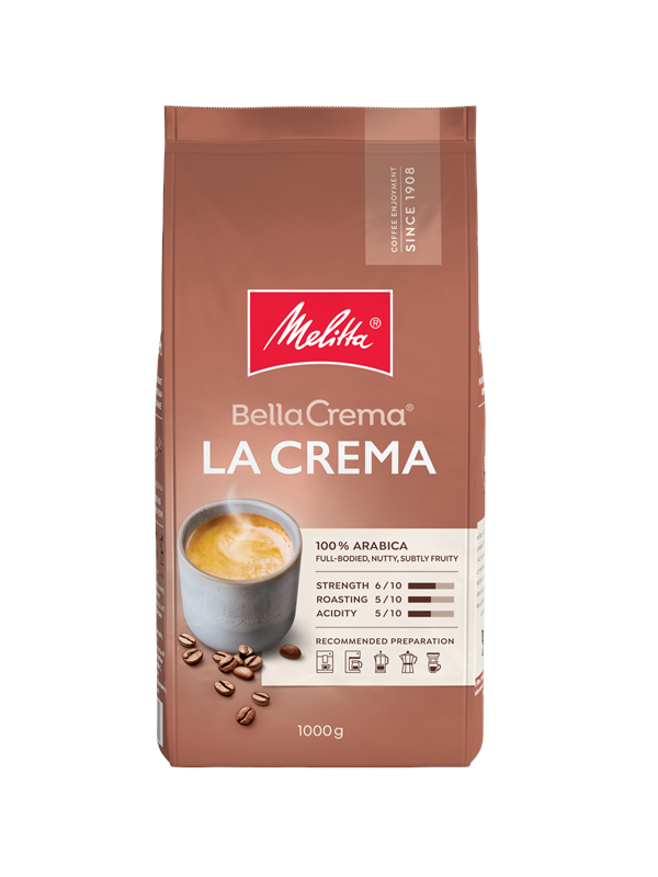 Melitta Bella Crema LaCrema 1 kg" (It is already in English)