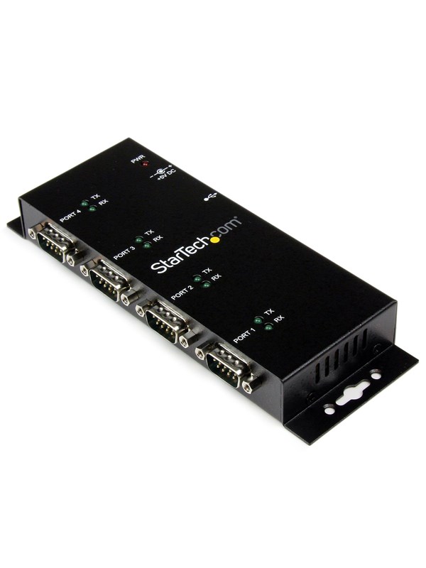 StarTech.com 4 Port USB Aan RS232 Serial DB9 AV / multimedia paneel Hub