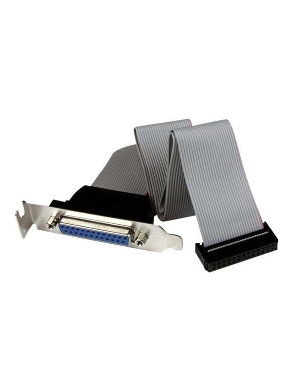 StarTech Low-Profile 40cm Parallelle Poort Verloopkabel met Bracket – DB25 (F) naar IDC26