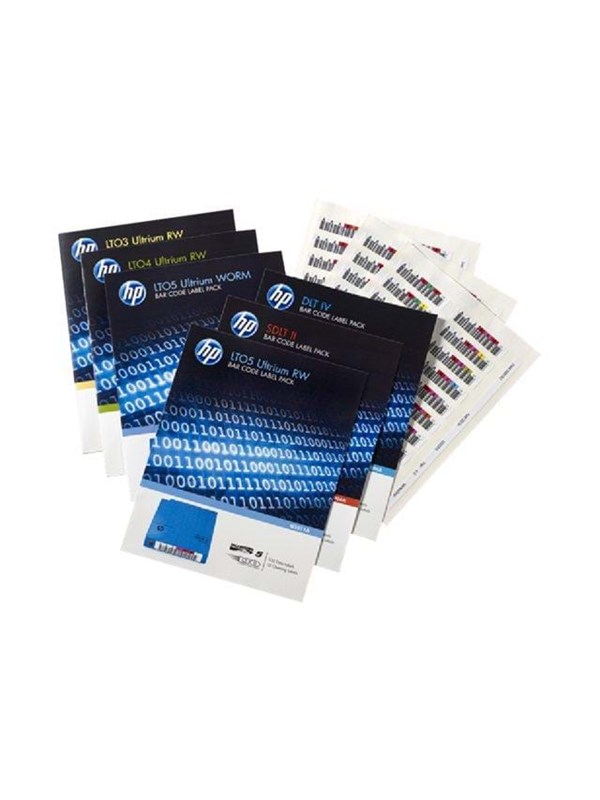 HP Ultrium 6 RW Bar Code Label Pack: Ultrium 6 RW streepjescode labelpakket