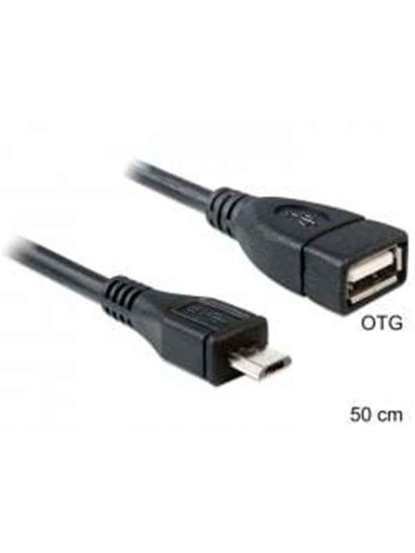 DeLOCK USB-Kabel Delock USB A -> micro B Bu/St 0.50m OTG