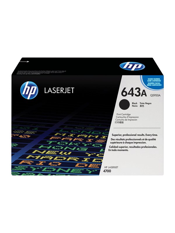 HP 643A / Q5950A Black Toner