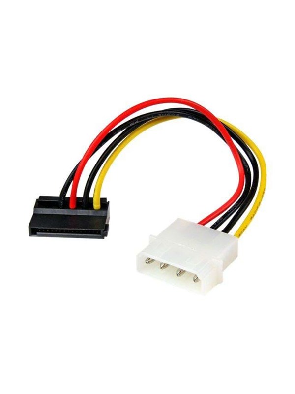 StarTech.com 4 Pin Molex Aan Left Angle SATA-voeding Cable AV / multimedia paneel