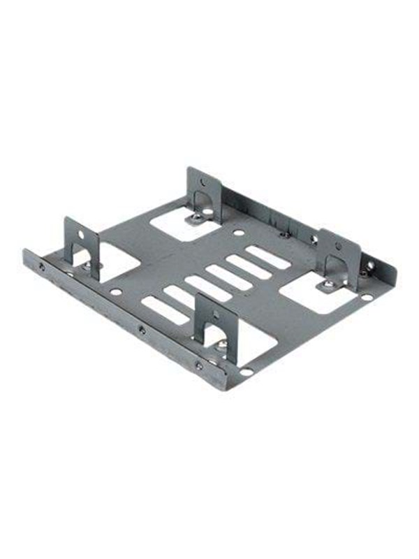 StarTech.com Dubbele 2,5 inch naar 3,5 inch HDD-steun voor SATA harde schijven 2,5 inch naar 3,5 inch steun met 2 schijven voor montagebay