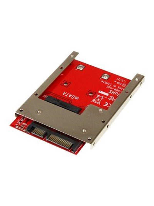 StarTech.com mSATA SSD Aan 2.5in SATA AV / multimedia paneel Converter