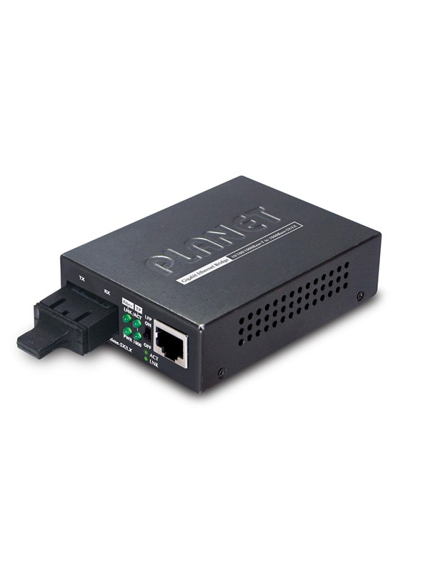 PLANET GT-802S 10/100/1000Base-T to 1000LX Gigabit Media Converter (SM SC 20km)