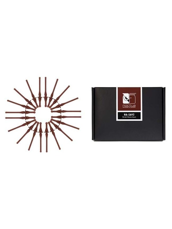 Noctua NA-SAV2 Anti-Vibration Mounts - Noise suppression screws - Brown