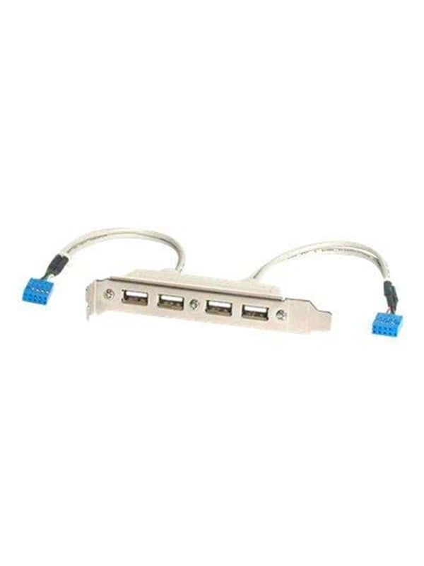 StarTech.com 4 Port USB-A Female Slot Plate AV / multimedia paneel