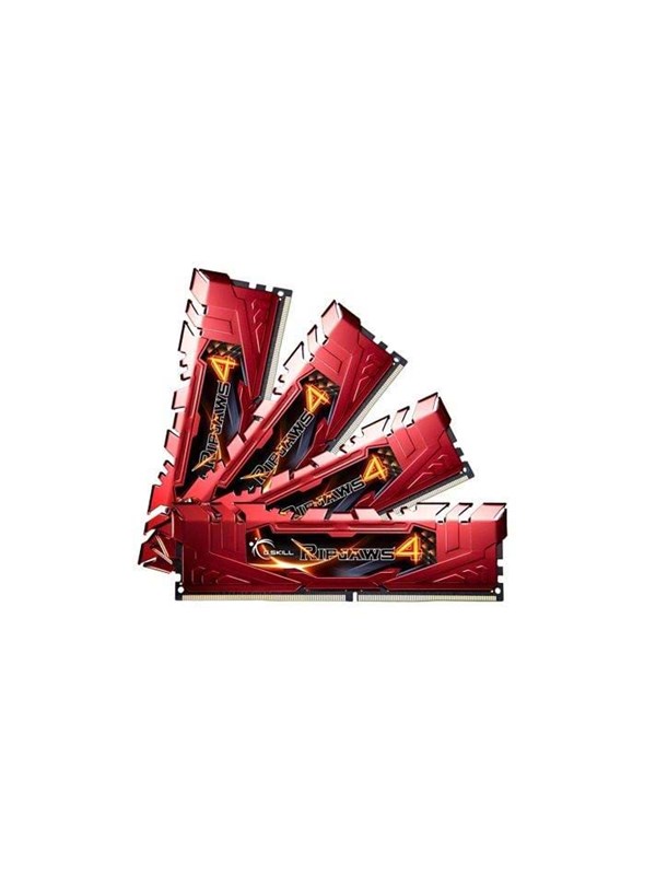 G.Skill Ripjaws 4 DDR4-2133 - 16GB - CL15 - Quad Channel (4 pcs) - Intel XMP - Rood