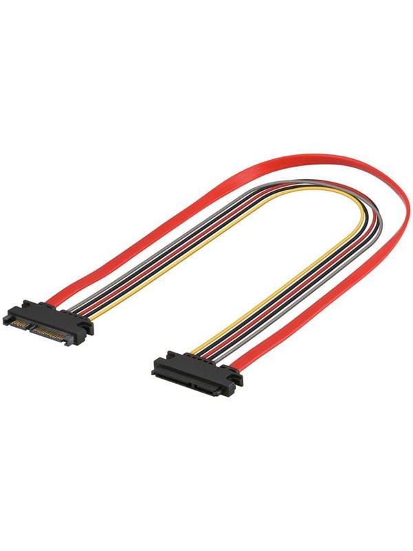 Pro SATA Data+Power Verlengkabel - 0.50m