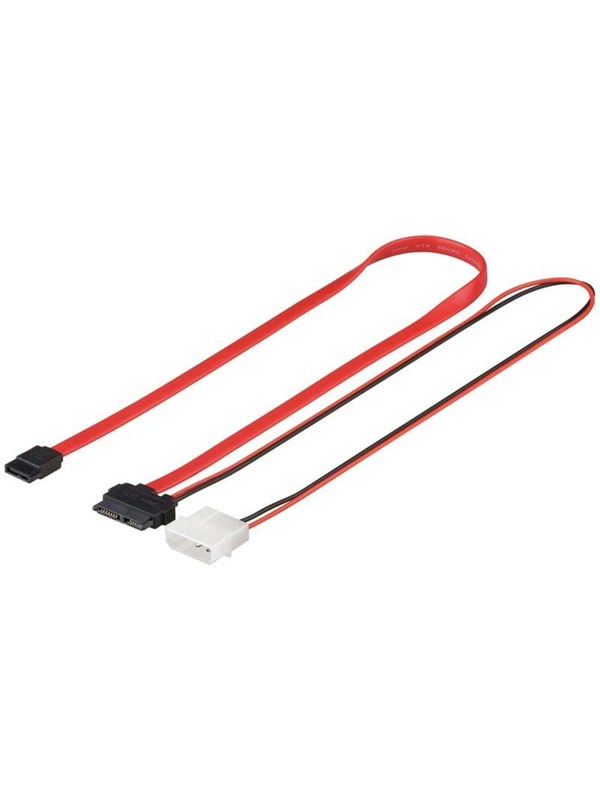 Pro SATA Slimline Cable & Stroom 0.30m